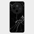 Black Marble Patter Glass Case Cover For Vivo T4 5G