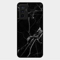 Black Marble Patter Glass Case Cover For Vivo V23E 5G