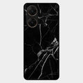 Black Marble Patter Glass Case Cover For Vivo V29E 5G