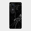Black Marble Patter Glass Case Cover For Vivo V40 Pro 5G