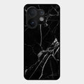 Black Marble Patter Glass Case Cover For Vivo V60 5G
