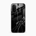 Black Marble Patter Glass Case Cover For Vivo V60e 5G
