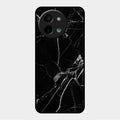 Black Marble Patter Glass Case Cover For Vivo Y58 5G
