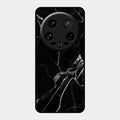 Black Marble Patter Glass Case Cover For Xiaomi 14 Ultra