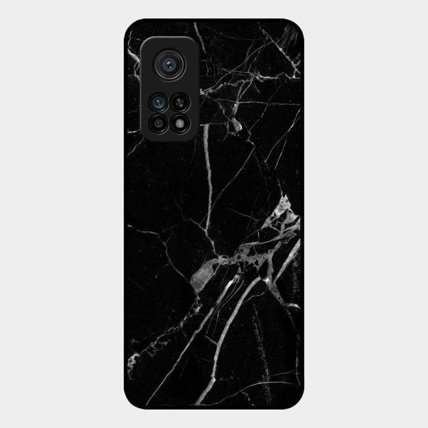 Black Marble Patter Glass Case Cover For Xiaomi Mi 10T Pro 5G