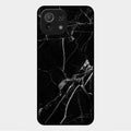 Black Marble Patter Glass Case Cover For Xiaomi Mi 11 Lite