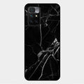 Black Marble Patter Glass Case Cover For Xiaomi Redmi 10 Prime 2022