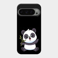 Black Panda Glass Phone Case For Google Pixel 9 Pro 5G