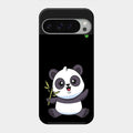 Black Panda Glass Phone Case For Google Pixel 9 Pro Xl