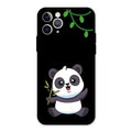 Black Panda Glass Phone Case For iPhone 11 Pro