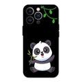 Black Panda Glass Phone Case For iPhone 13 Pro