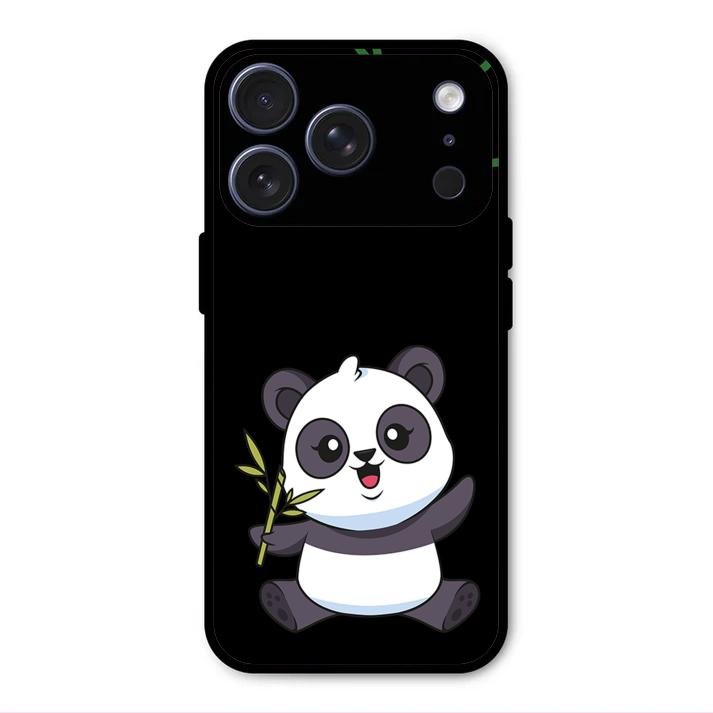 Black Panda Glass Phone Case For iPhone 17 Pro Max