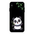 Black Panda Glass Phone Case For iPhone XS Max