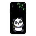Black Panda Glass Phone Case For iPhone XS
