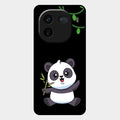 Black Panda Glass Phone Case For Iqoo 12 5G