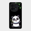 Black Panda Glass Phone Case For Iqoo 13 5G