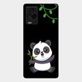 Black Panda Glass Phone Case For Iqoo 7 Legend 5G
