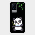 Black Panda Glass Phone Case For Iqoo 9 5G