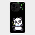 Black Panda Glass Phone Case For Iqoo Neo 10R 5G