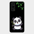 Black Panda Glass Phone Case For Iqoo Z3 5G