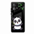 Black Panda Glass Phone Case For Motorola Edge 40 5G