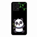 Black Panda Glass Phone Case For Motorola g84 5G