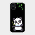 Black Panda Glass Phone Case For Nothing Phone 1
