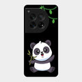 Black Panda Glass Phone Case For Oneplus 12 5G