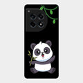 Black Panda Glass Phone Case For Oneplus 12R 5G