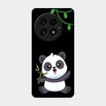 Black Panda Glass Phone Case For Oneplus 13 5G