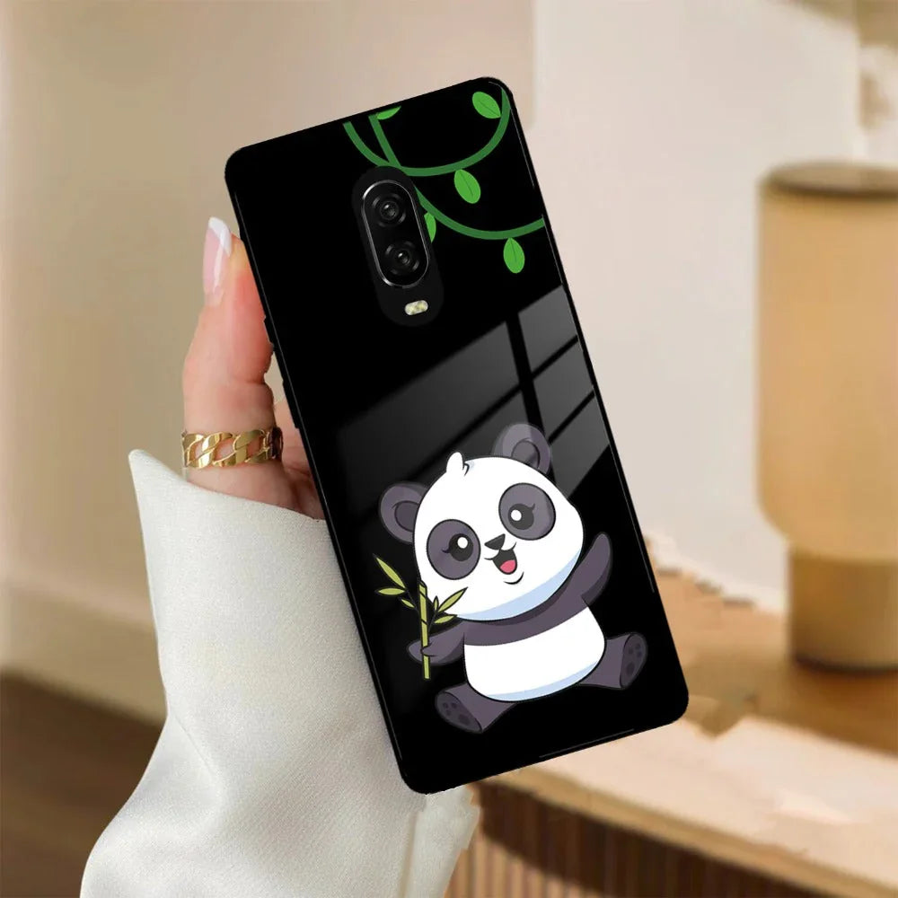 Black Panda Glass Phone Case For OnePlus 10T - ShopOnCliQ