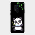 Black Panda Glass Phone Case For Oneplus 8 Pro