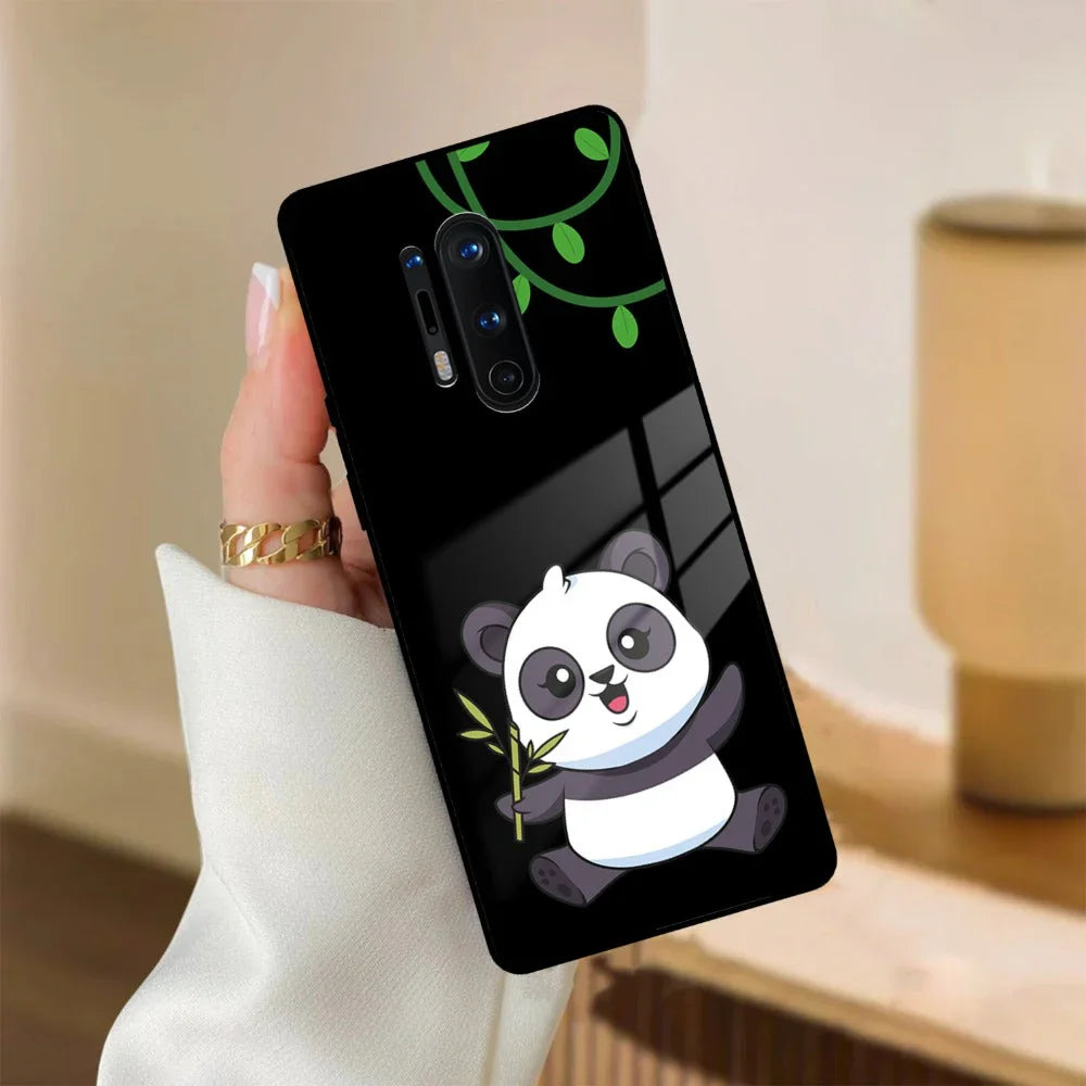Black Panda Glass Phone Case For OnePlus 10T - ShopOnCliQ