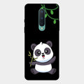 Black Panda Glass Phone Case For Oneplus 8