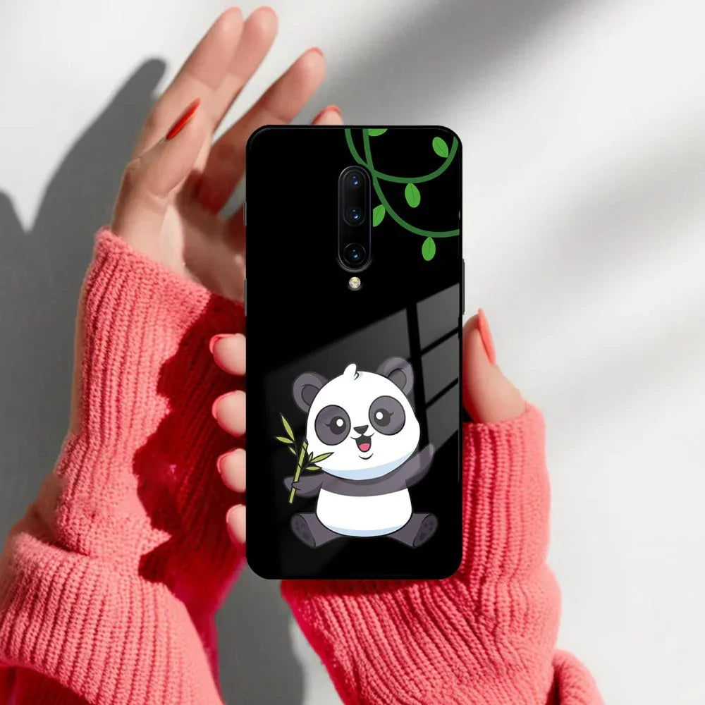 Black Panda Glass Phone Case For OnePlus 10T - ShopOnCliQ