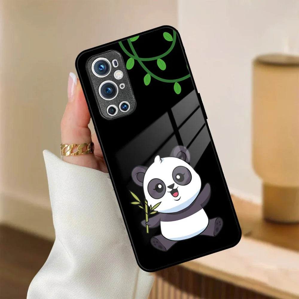 Black Panda Glass Phone Case For OnePlus 10T - ShopOnCliQ
