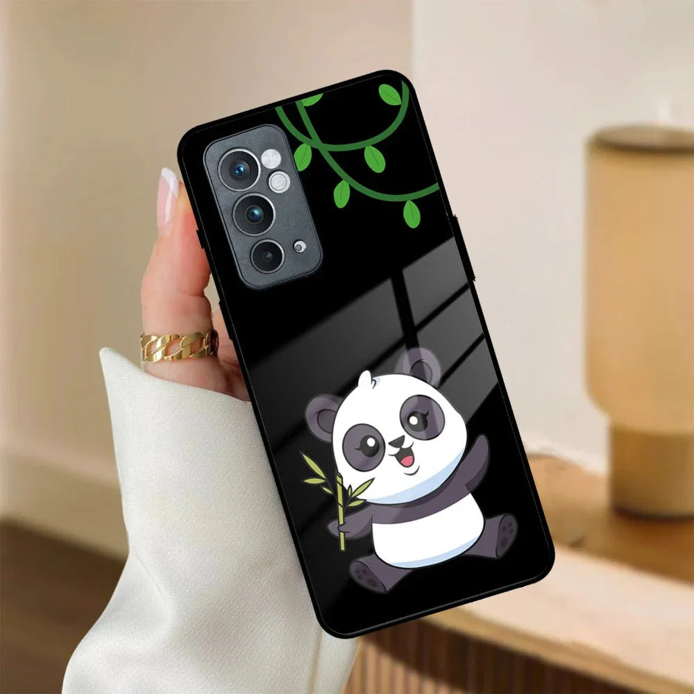 Black Panda Glass Phone Case For OnePlus 10T - ShopOnCliQ