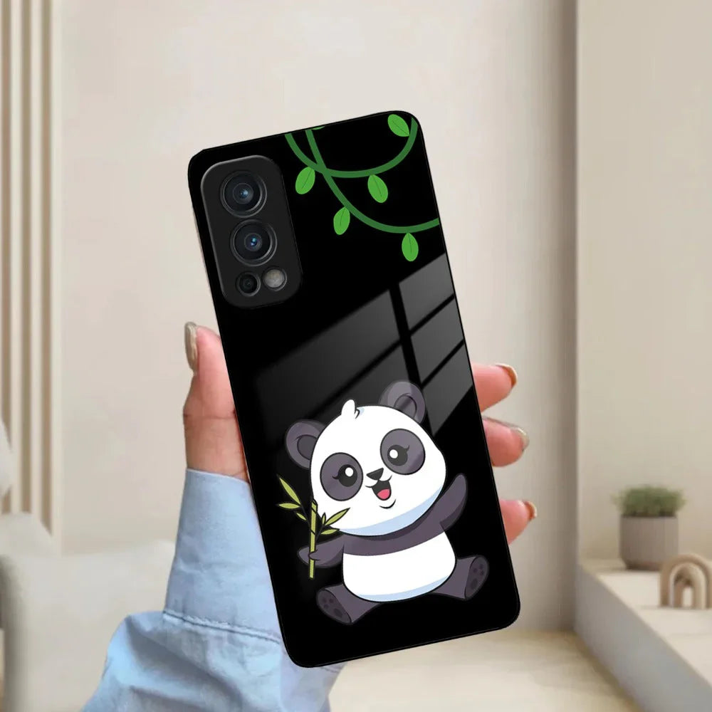 Black Panda Glass Phone Case For OnePlus 10T - ShopOnCliQ