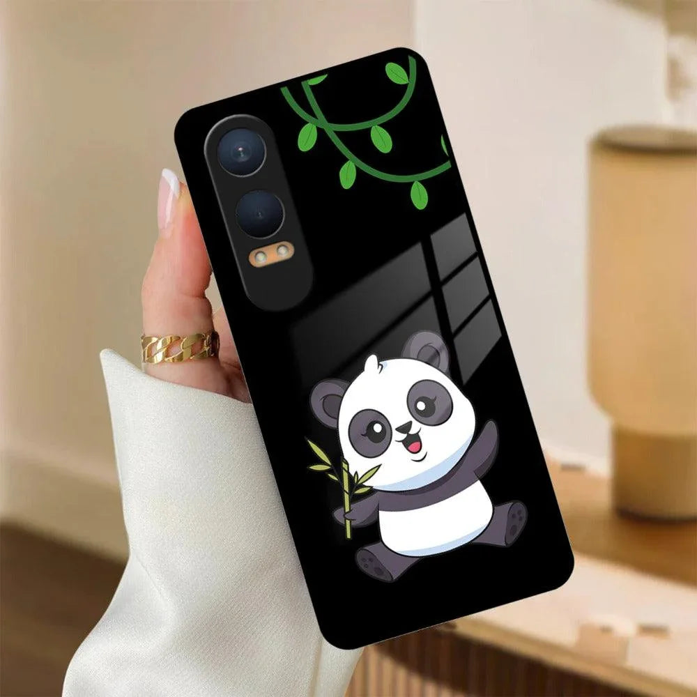 Black Panda Glass Phone Case For OnePlus 10T - ShopOnCliQ