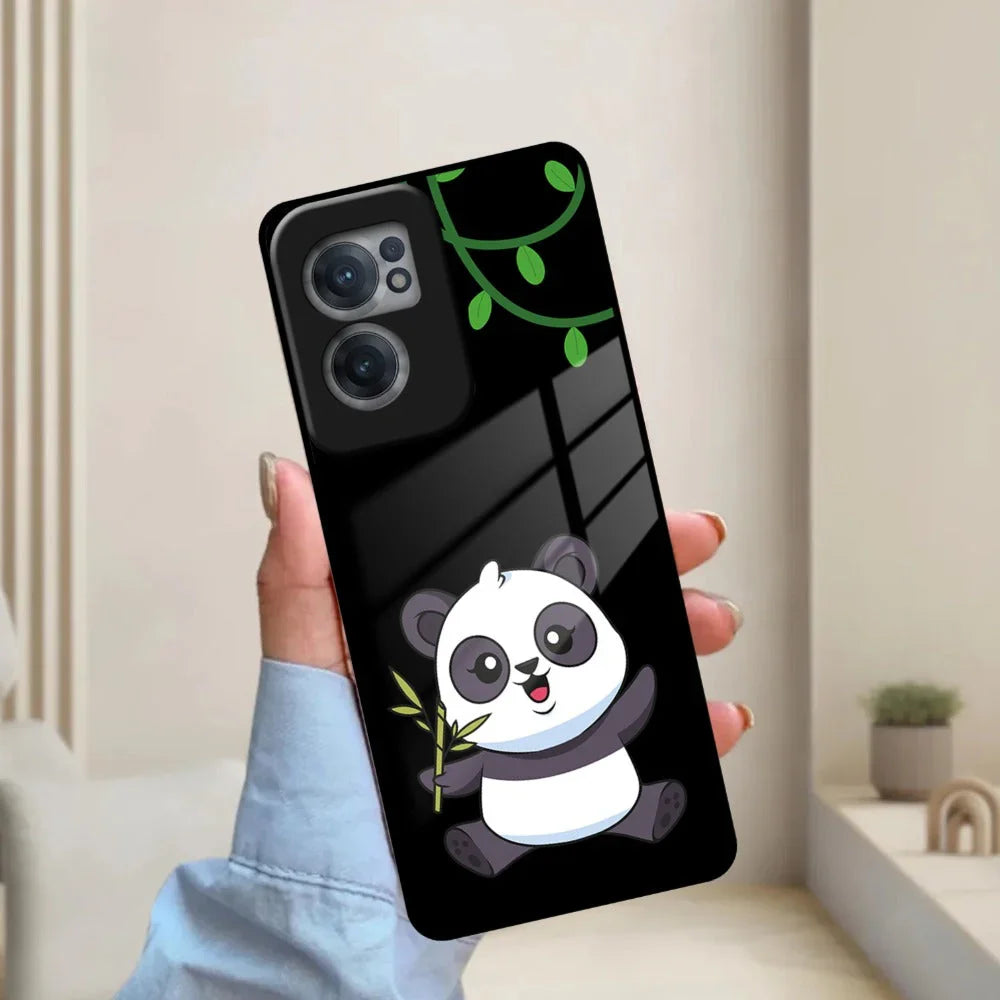 Black Panda Glass Phone Case For OnePlus 10T - ShopOnCliQ
