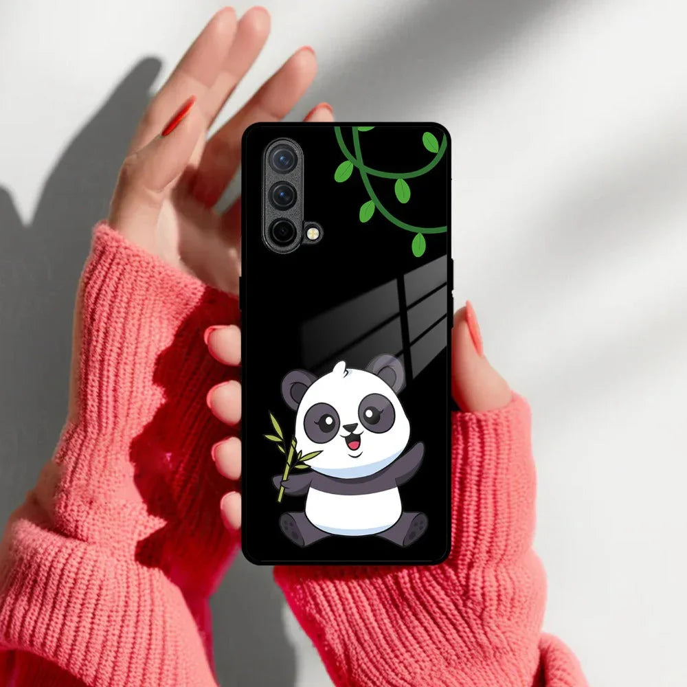 Black Panda Glass Phone Case For OnePlus 10T - ShopOnCliQ