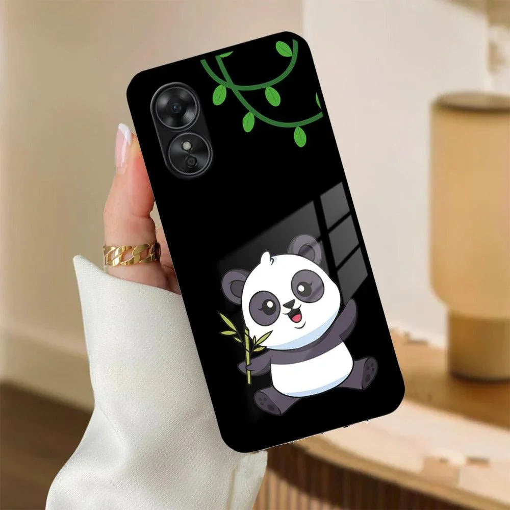 Black Panda Glass Phone Case For Oppo - ShopOnCliQ
