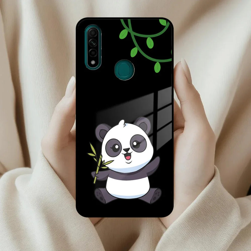 Black Panda Glass Phone Case For Oppo - ShopOnCliQ