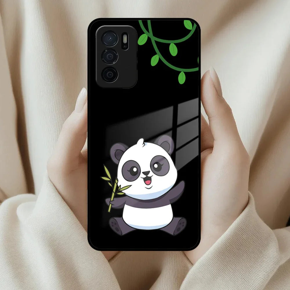 Black Panda Glass Phone Case For Oppo - ShopOnCliQ