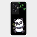 Black Panda Glass Phone Case For Oppo A79 5G