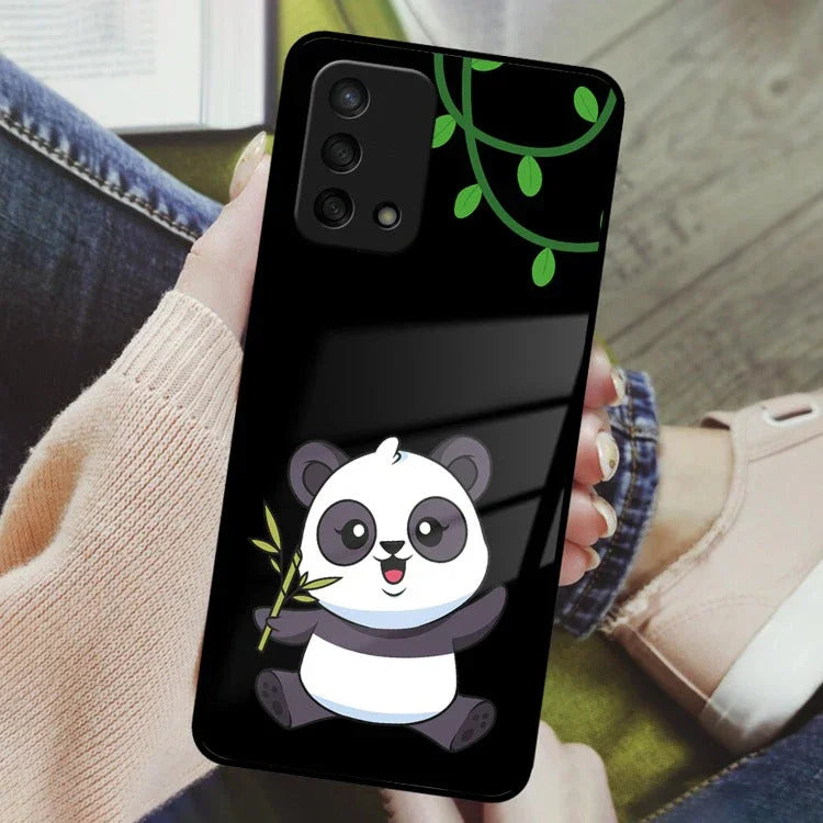 Black Panda Glass Phone Case For Oppo - ShopOnCliQ
