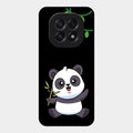 Black Panda Glass Phone Case For Oppo F29 5G