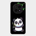 Black Panda Glass Phone Case For Oppo F29 Pro 5G