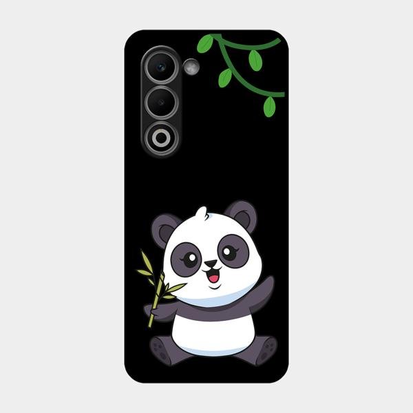 Black Panda Glass Phone Case For Oppo K13X 5G