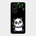Black Panda Glass Phone Case For Oppo Reno 10 5G